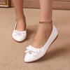 Wear Pointed Bows and Shallow Shoes Outside the Plus Size Flat Shoes, Casual Beanie Shoes