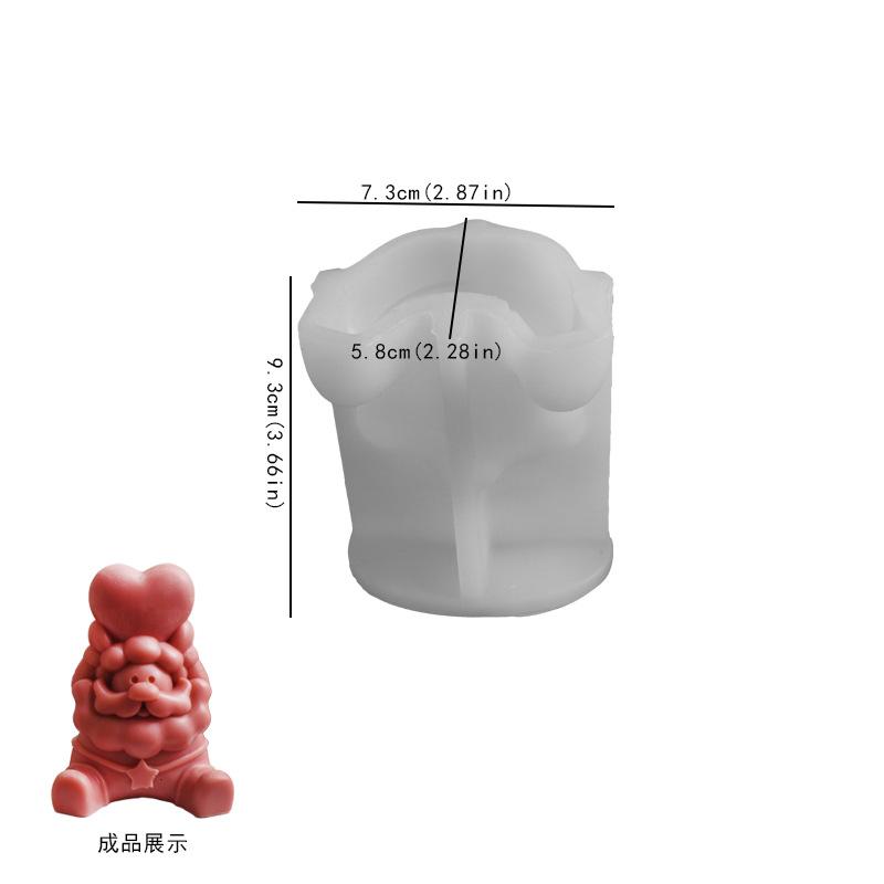 

3D Форма для свечи «Бородатый Санта Клаус», Снеговик, Сделай сам, Форма для ароматической свечи из гипса и смолы, Силиконовый инструмент для изготовления торта, Рождественский декор, Подарок