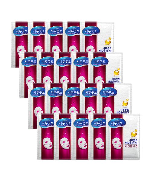 Silcot Mask Pack x 20 (Water/Nutrition/Soothing/Bright)