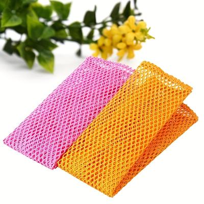 2pcs Non-Stick Mesh Dish Cloths - Easy Cleaning and Scouring Pad for Kitchen Cleaning Tool