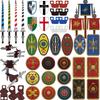 Medieval Rome Shield Military Building Blocks Roman Soldier Warrior Knight Figure Archer Apron Cloak Accessories Brick Toy Gift