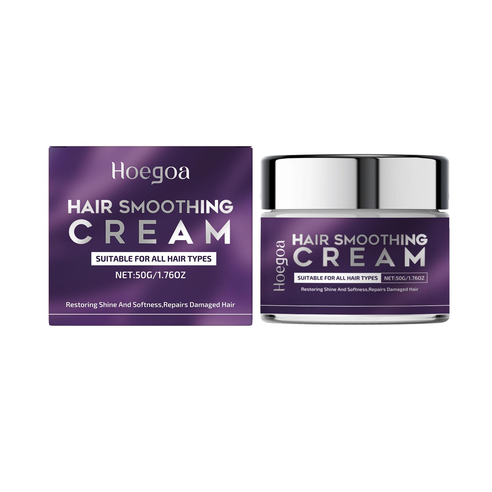 

Hair Straightener Cream 50g Hair Frizz Control Cream Softening Lotion For Women Daily Care Damage Repair Shine Combing Home 50g