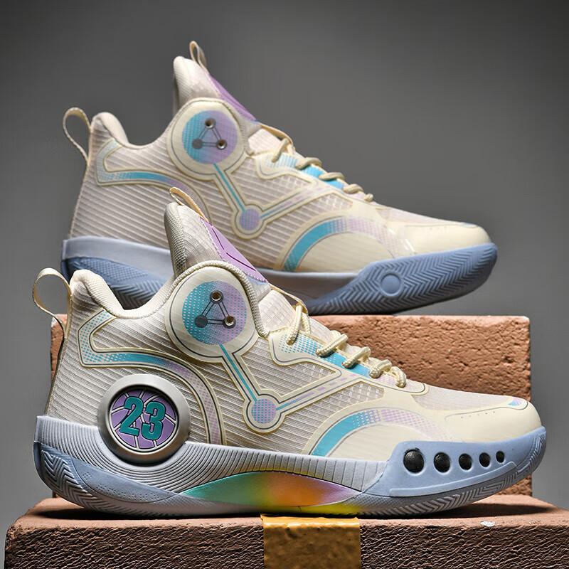 High-top basketball sneakers men's summer new actual student training sneakers medium and older children's non-slip and wear-resistant running shoes