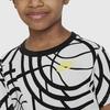 Nike Geometric Pattern Printed Round Neck Short Sleeve T-Shirt And Straight Leg Shorts Sports Set Kids sets FJ5173-010