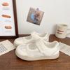 Roman Velcro Mary Jane Shoes Women's 2025 Summer New Mesh Breathable Versatile Sports Cute Little White Shoes Women