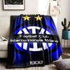 FC Internazionale Milano Theme Personalized Outdoor Flannel Blankets Soft And Suitable For All Seasons Perfect For Sofas Beds And Camping