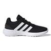 adidas Lite Racer CLN 2.0 J Black White Kids Sneakers Core-Black Cloud-White Scarlet GZ7739