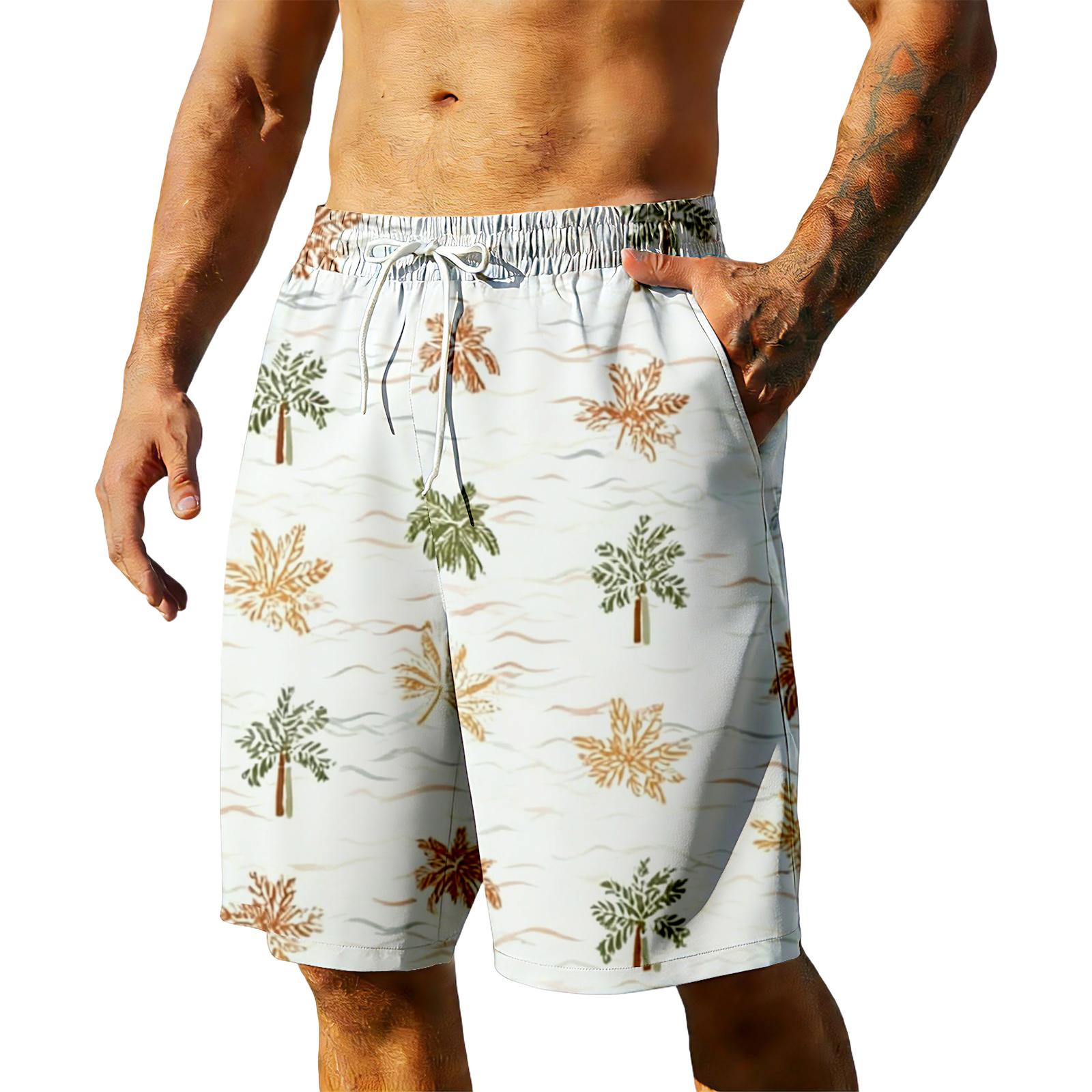 

Men s Summer Hawaiian Shorts XXXL красный