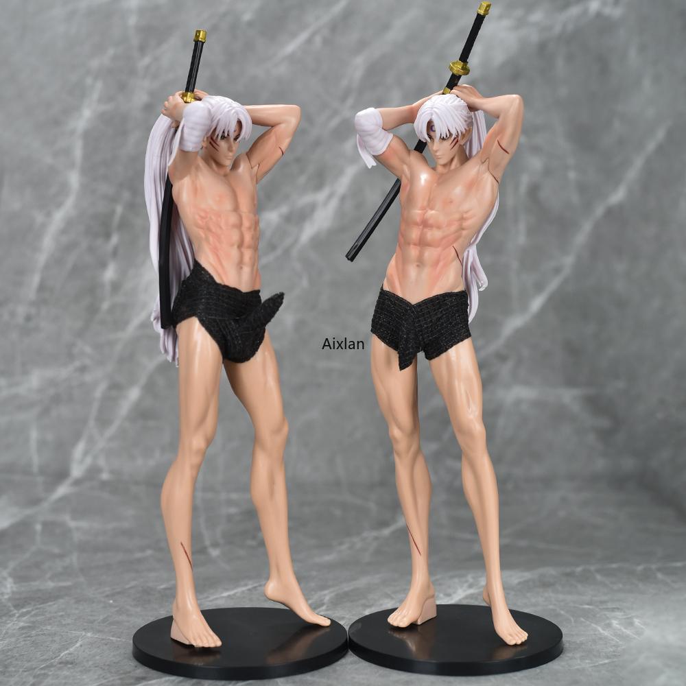 31cm Anime Inuyasha Figure Sesshoumaru Sexy PVC Action Figure Model Toys Collectible Model Toy Christmas Birthday Gifts