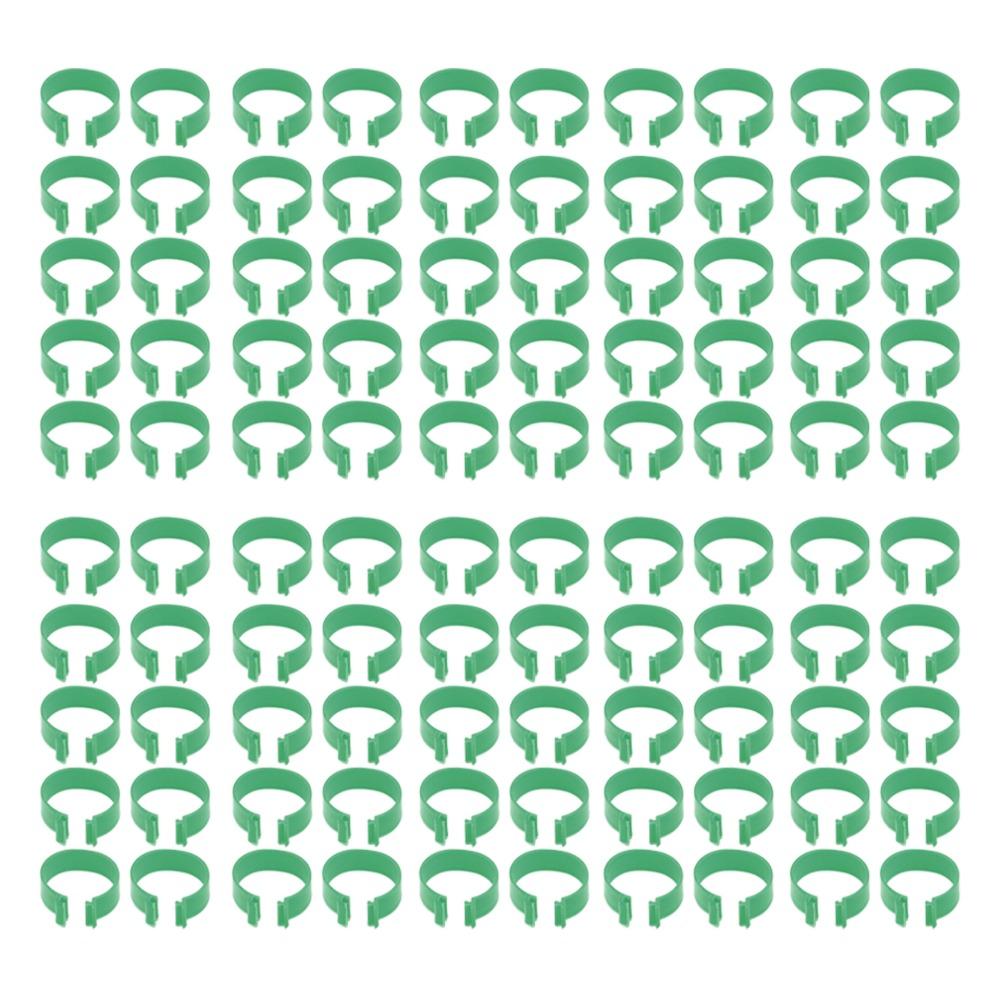 100Pcs 18mm Chicken Feet Ring Green Color Duck Feet Ring Breeding Foot Ring  Duck Farming