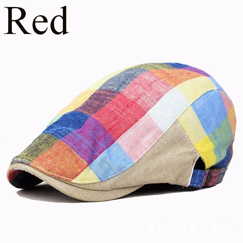 

Artist Ivy Женщины Хип-Хоп Шляпы Утконос Гольф Вождение Козырек Сетка Гэтсби Кепка Газетчика Берет Шляпа красный