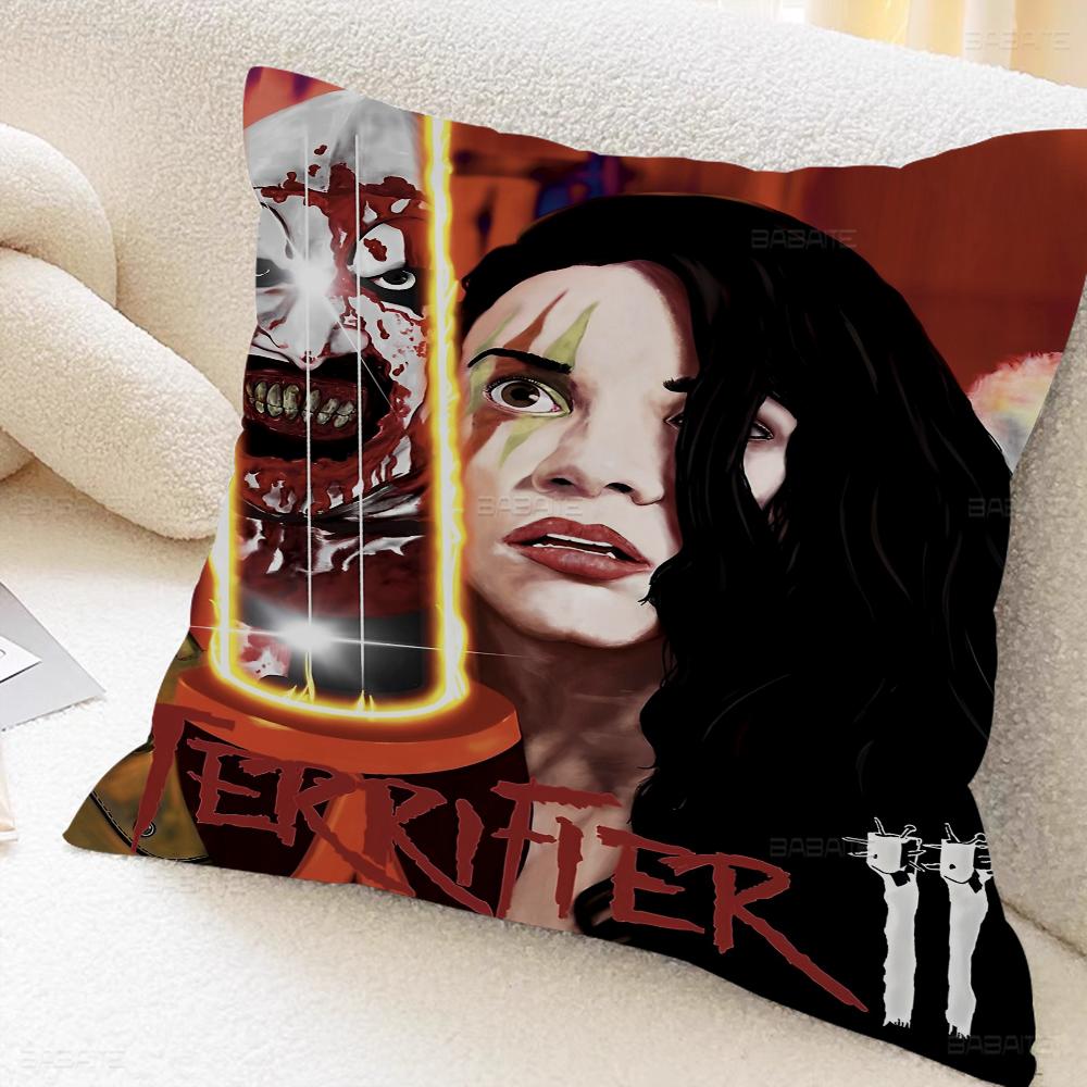 Film T-terrifier Skräckkudde Gåva Hemmakontor Dekoration Sovrum Soffa Bil Kuddfodral Fodral 45x45