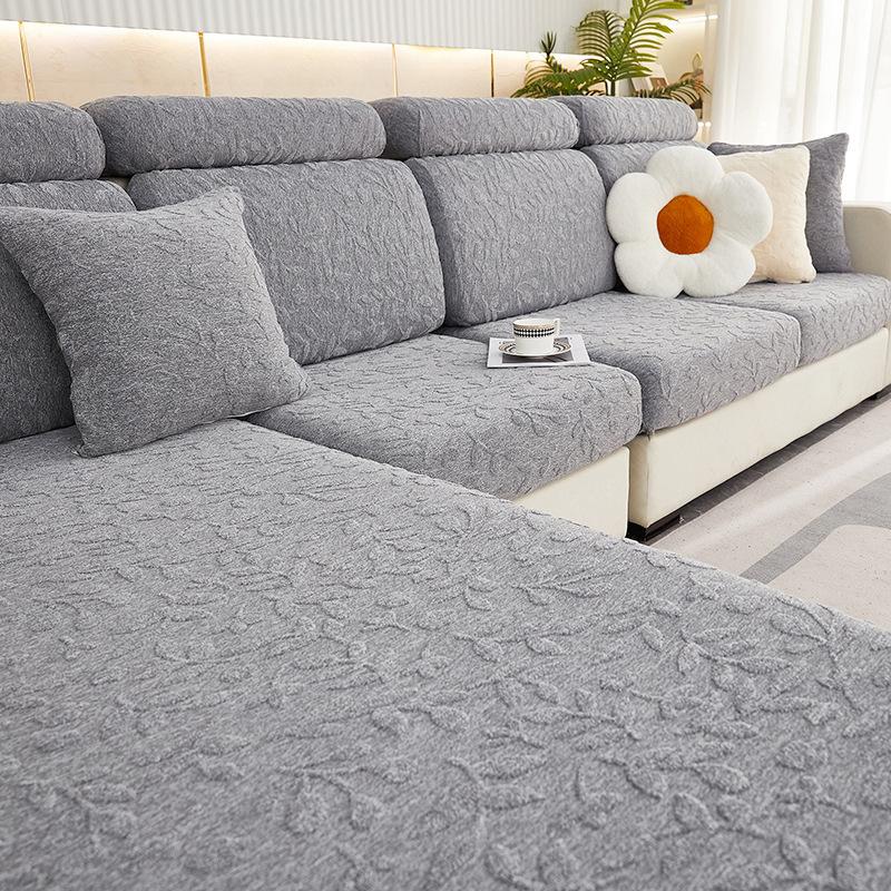 New Jacquard Velvet Stretch Sofa Cover Four Seasons Universal Sofa Cushion Anti-Cat Scratch All-Inclusive All-Purpose Sofa Fit