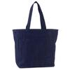Okayama Denim Tote Bag, Made In Japan, A4 Size, Shoulder Strap, Zippered, Diaper Bag (Indigo Blue)