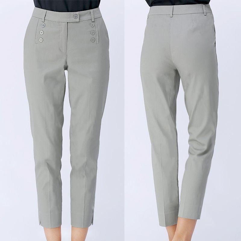 

European Goods Summer Thin High Waist plus Size Pants Mung bean 2XL