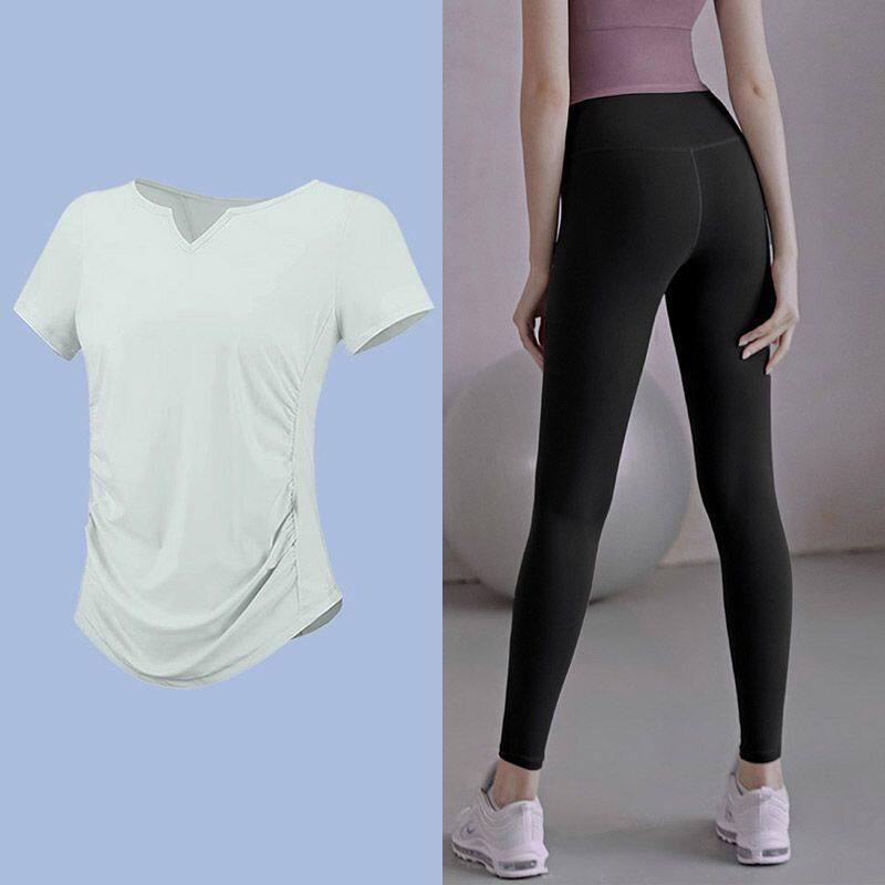 Women's Plus Size Quick Dry Yoga & Fitness Short Sleeve T-shirt, Running & Training Casual Top for Summer