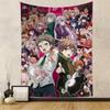 Classic Anime Game Series Danganronpa Colorful Tapestry Wall Hanging Bohemian Wall Tapestries Mandala Wall Art Decor