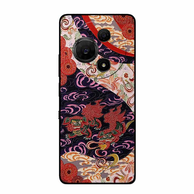 3D Relief Embossed Cover For TCL 60 NxtPaper 4G Case Soft Silicone Back Cover For 60 NXTpaper 4G 3D Relief Funda TCL 60 NXTpaper