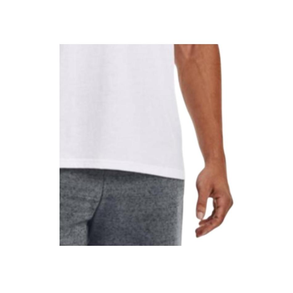 Under Armour Sportstyle Logo Print Loose Dry Training Tank Top Men Tops White 1329589-102