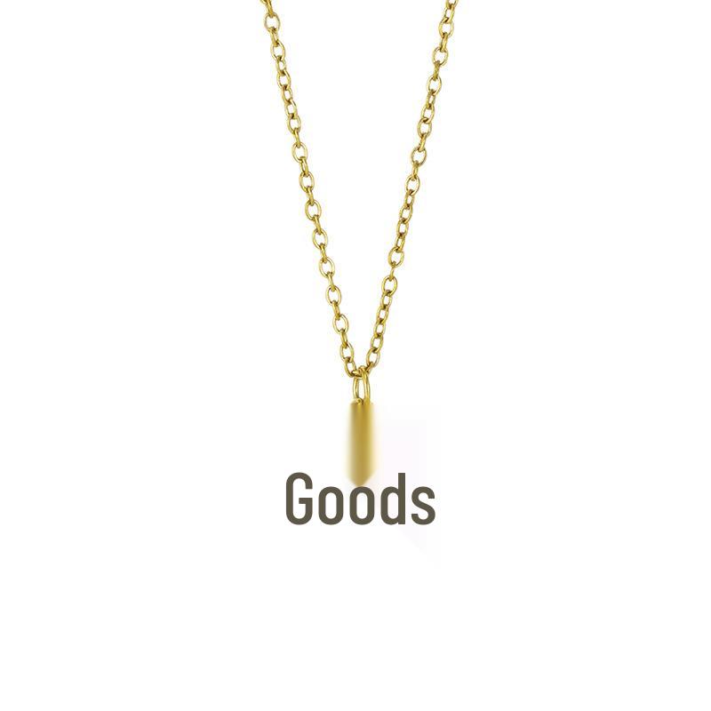 Elegant Four-Leaf Clover Titanium Steel Necklace—Versatile, Fashionable, Colorfast Clavicle Chain for Women