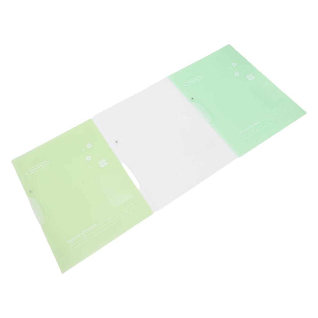 3 Pcs Report Cover with Clip 40 Sheet Capacity Clear Thickened PP File Folder for A4 and Letter Size Paper