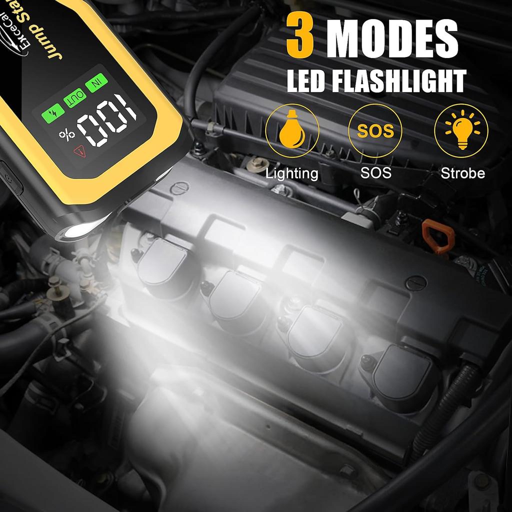 G71A Jump Starter 4000A Car Battery Booster Charger Starter Auto Starting Device Emergency Start Portable Power Bank