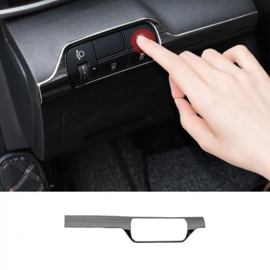 Для Hyundai Elantra 2021-2023 Стальной Черный Рамка Кнопки Фары Накладка 1 Шт.