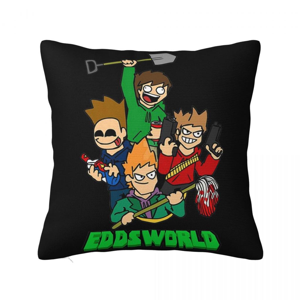 Eddsworld Square Pillowcase Pillow Cover Polyester Cushion Zip Decorative Comfort Throw Pillow for Home Sofa