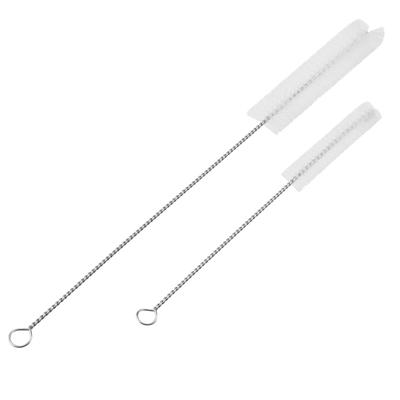 2Pcs Stainless Steel Washing Brush for Cleaning Aquarium Fish Tank Filter Water Pump Tube