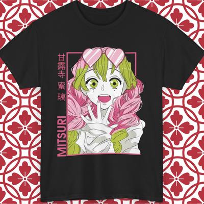 Demon Slayer Anime T-Shirt Mitsuri Kanroji Hashira Kimetsu no Yaiba Alle Größen