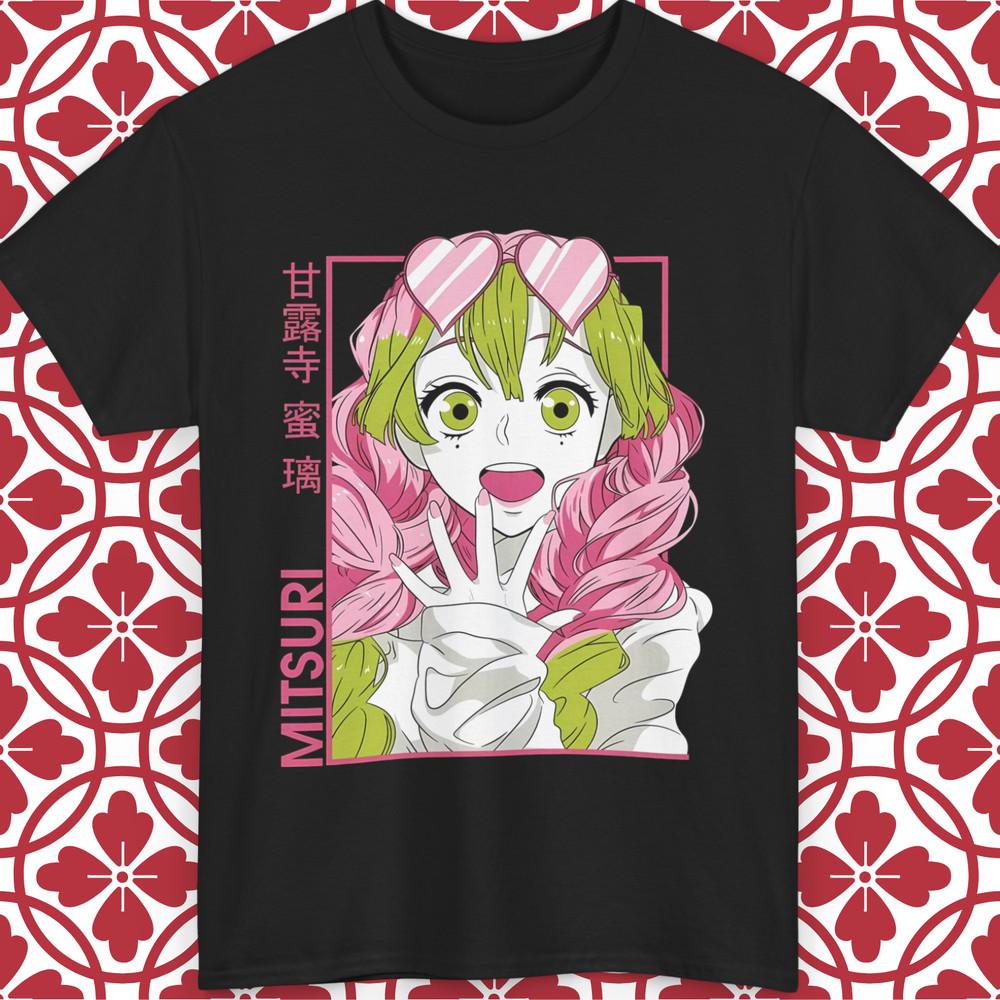 Demon Slayer Anime T-Shirt Mitsuri Kanroji Hashira Kimetsu No Yaiba All Sizes