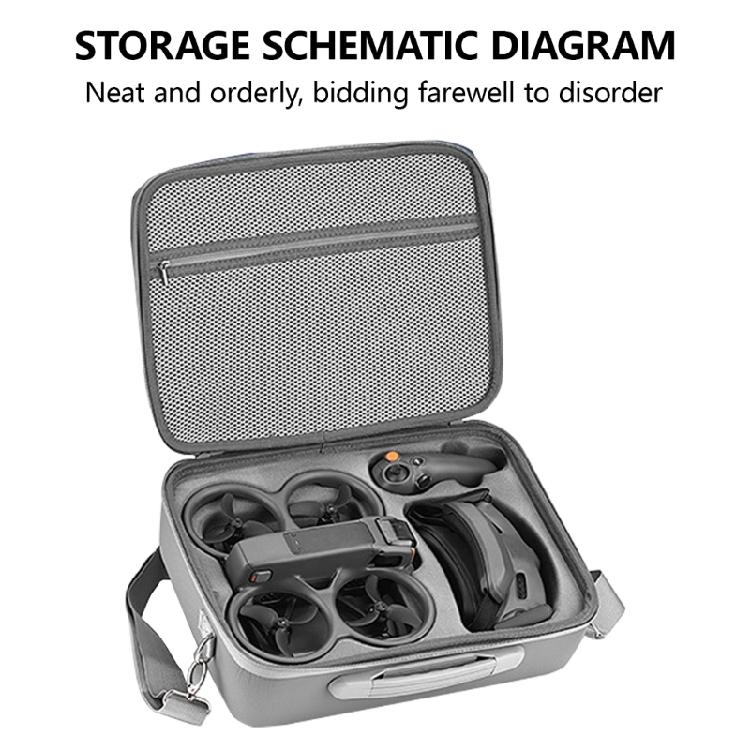 Wear Resistant Protections Case Storage Bag Box for Avata 2 Scratch-resistant Container Handbag with Mesh Pocket