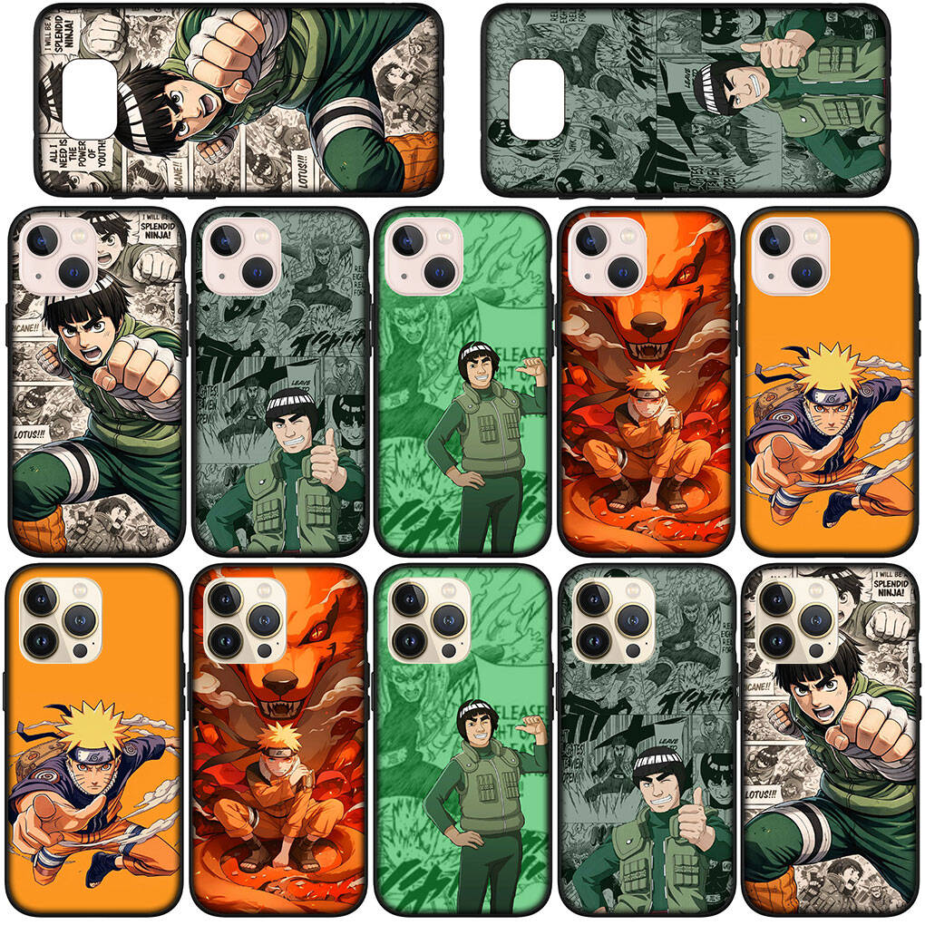 Phone Case for iPhone 17 15 16 Plus Xiaomi Poco X7 X6 F8 F7 C85 C75 C71 Redmi Note 14 12 11 13 Pro Max A4 14C 13C Coque Rock Lee Narutos Anime Cover