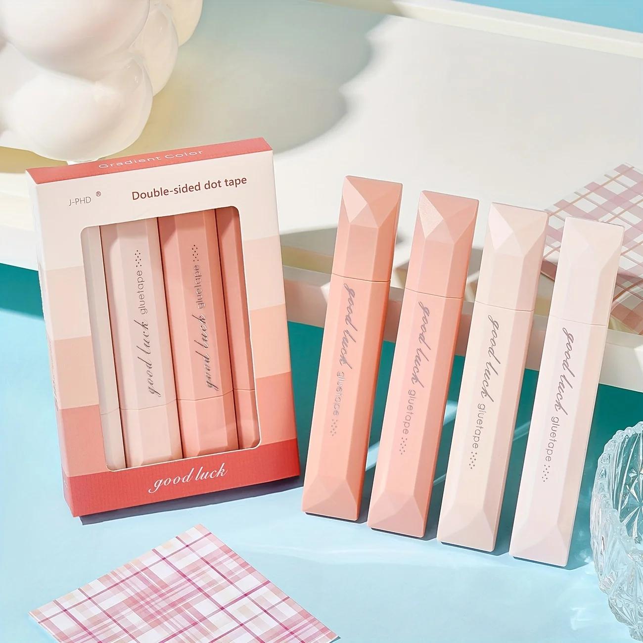 

[Waterproof Glue] Waterproof Glue Tape | 4pcs | PP Material | Double-Sided Adhesive, Waterproof | Crafts, School Supplies