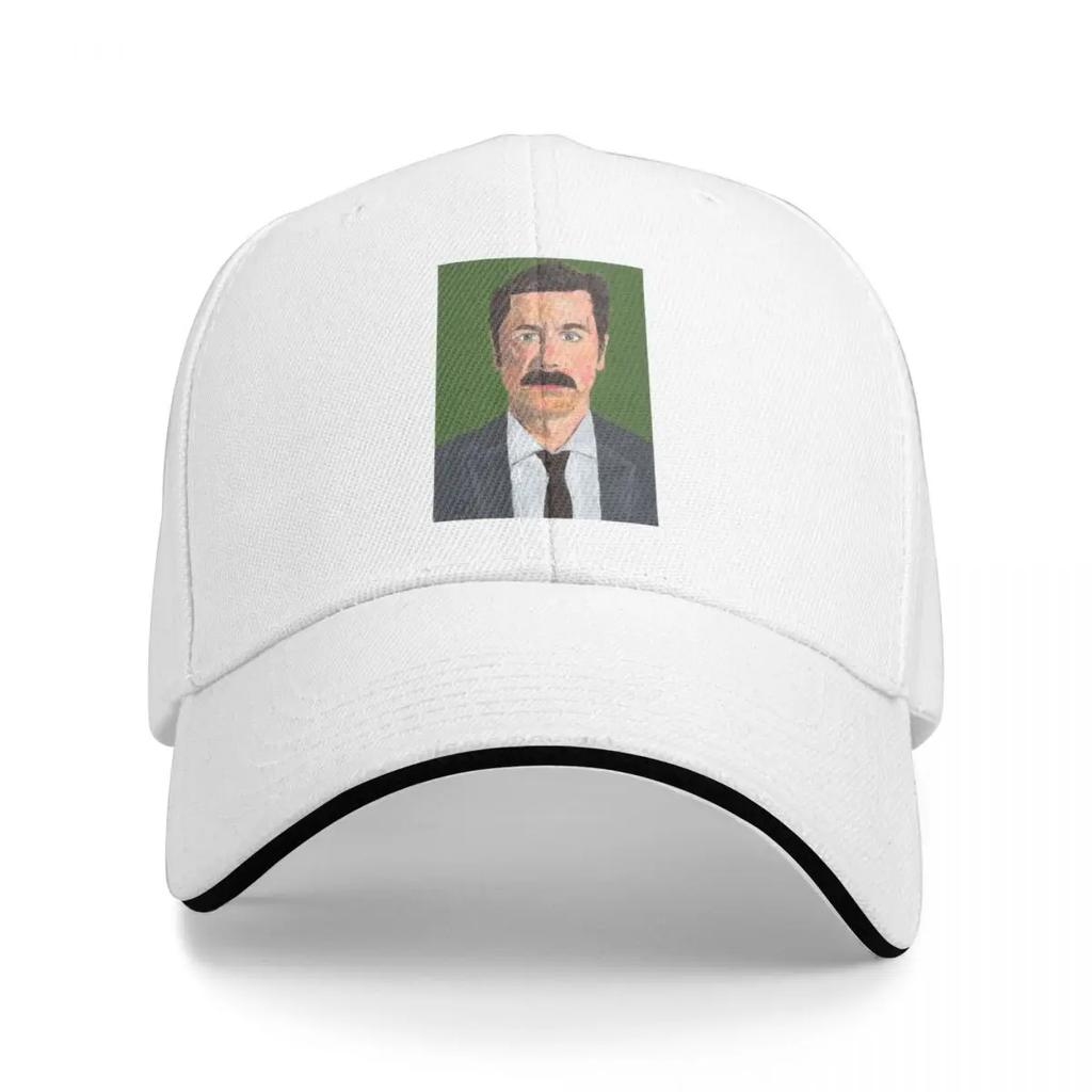 Mike Wozniak Portrait - Acrylic on paper Baseball Cap fishing caps man Hat Unisex Unisex Caps Women's