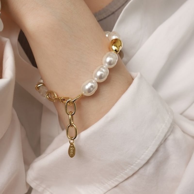 Ozel Natural Quartz Beads Bracelet PB143B