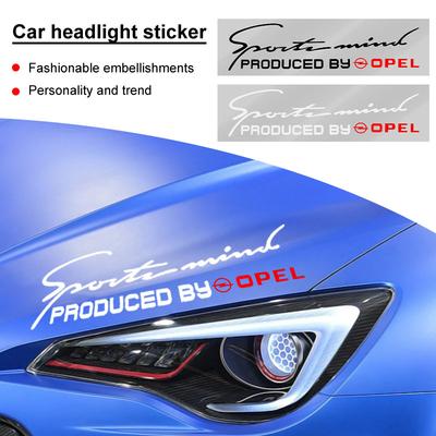 1Pcs Car Light Eyebrow Sticker Personalized Headlight Decal For Astra J Insignia Astra G Corsa Zafira B Mokka Vivaro Meriva
