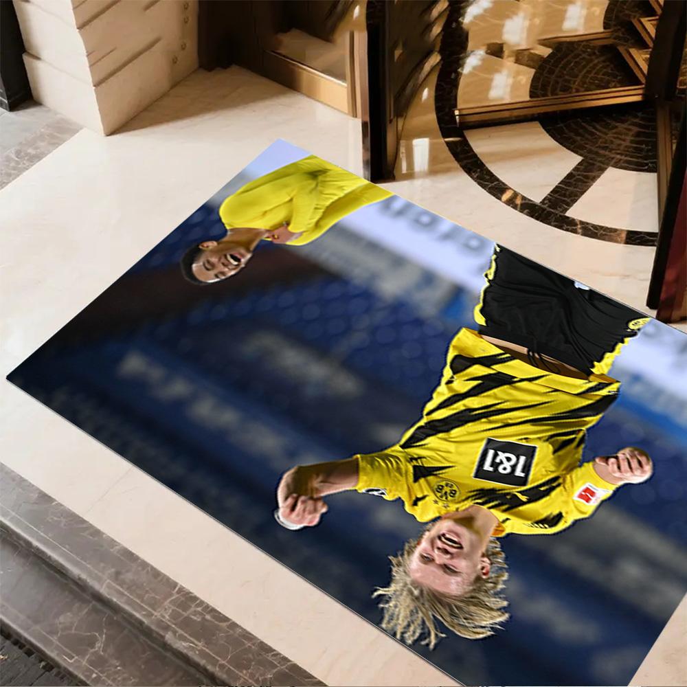 Borussia Dortmund's Star Player Area Rug Perfect for Entryway Outdoor Study room Playrooms Anti-slip Rug Anime Office Decor Best for Christmas