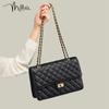 Miaoli Women's Quilted Cowhide Chain Crossbody Bag