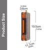 Klare doppelseitige Köderbox mit sicherem Verschluss, leichtes, wasserdichtes Design für Angelwerkzeuge und Kleinteile