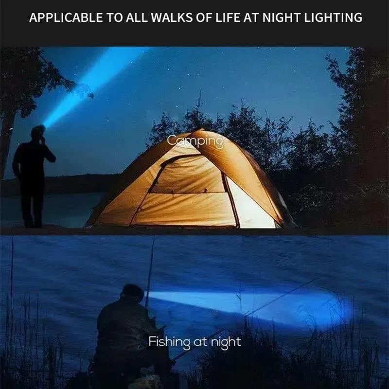 Powerful USB Rechargeable Head Flashlight for Fishing Led Headlamp 5LED Camping Headlights Hunting Torch Hiking Front Lanterns
