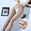 Women's Glossy Fleece-Lined Warm Thick Leggings Pantyhose Plus Size