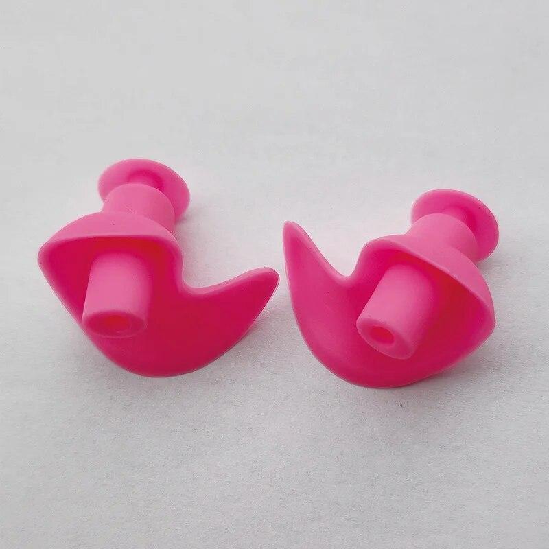 

1 Pair Durable Earplugs Classic Delicate Texture Waterproof Earplugs Swimming Accessories For Occupational Work And Industrial U розовый