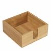 Bamboo Multi-functional Square Tissue Holder for Restaurants and Hotels