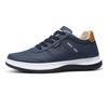 2024 New Spring and Autumn Men's Shoes Leather Surface Anti slip and Wear Resistant Lace up Round Head Men's Casual Shoes
