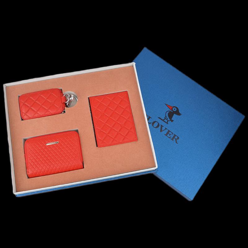 Plover Women s Leather Key, License & Card Holder 3-Piece Set