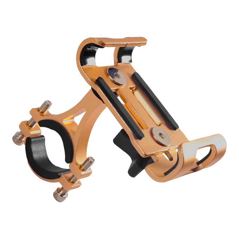 Motorrad Handyhalter Metall Aluminiumlegierung Rutschfest Mike Fahrrad Moto Halterung GPS Clip Universeller Handy Ständer für Handy