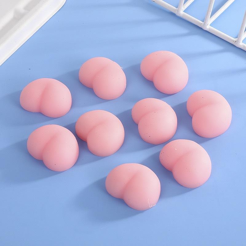 10/30/50 Fun Butt Mochi Squeezable 3D Stress Relief Peach Butt Stickers For Phone Decoration Accessories Toys
