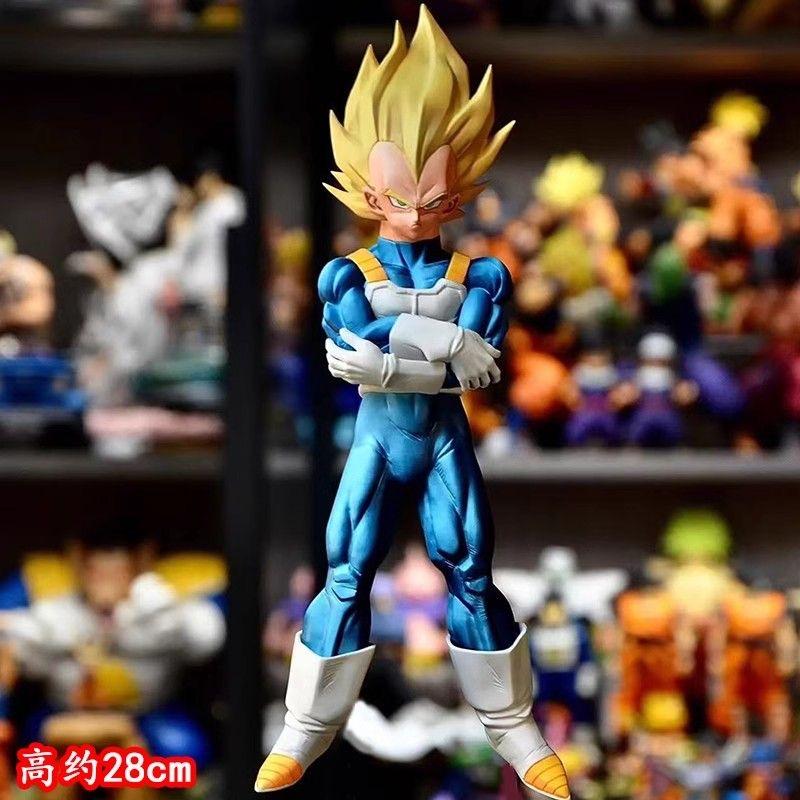 C3 Vegeta 28cm Drogan Boll Anime Figure Figurine Super Saiyan Statue Ssj Vegeta Collectible Desk Decor Custom Toys Gifts