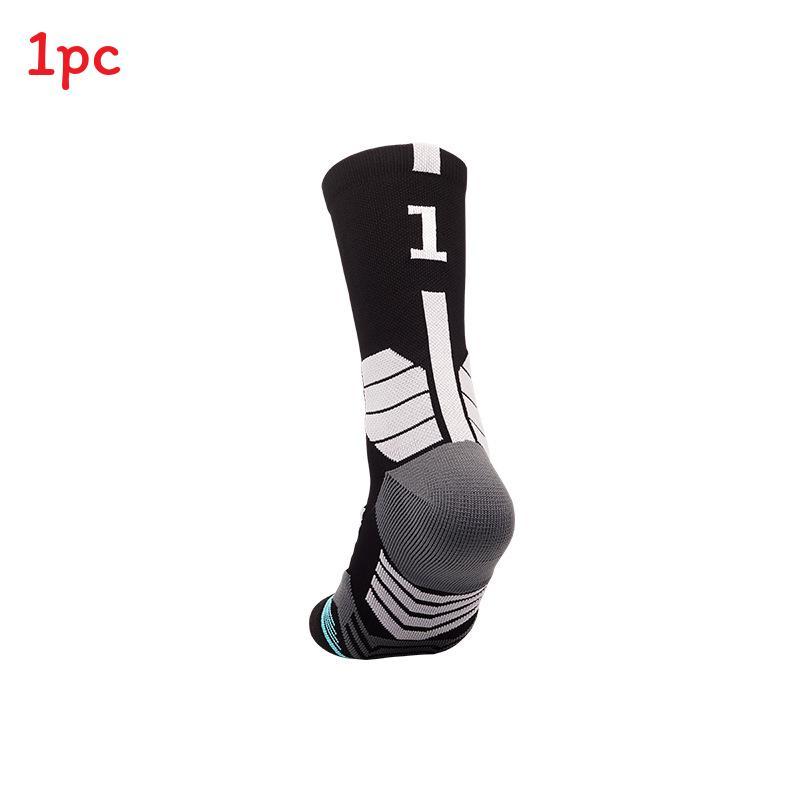 Basketballsocken für Erwachsene aus atmungsaktivem Nylonmaterial für sportliche Leistung und Feuchtigkeitstransport